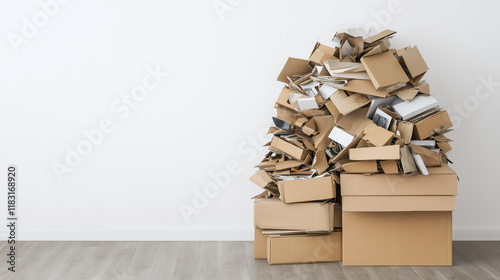 Cardboard Mountain: A large...