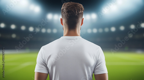 Player on the Pitch: A lone...
