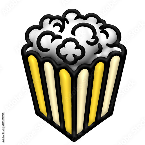 popcorn snack illustration