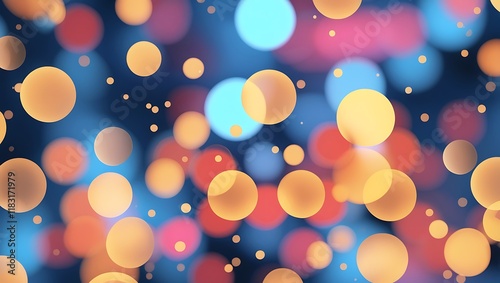 Abstract Background Of Colorful Blurred Circles