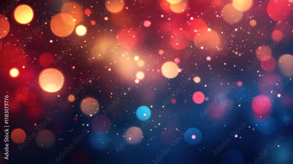 Dynamic American flag design with vibrant bokeh lights in red, white, and blue, creating an energetic and patriotic visual Dynamic American flag design with vibrant bokeh lights in red, white, and blue, creating an energetic and patriotic visual