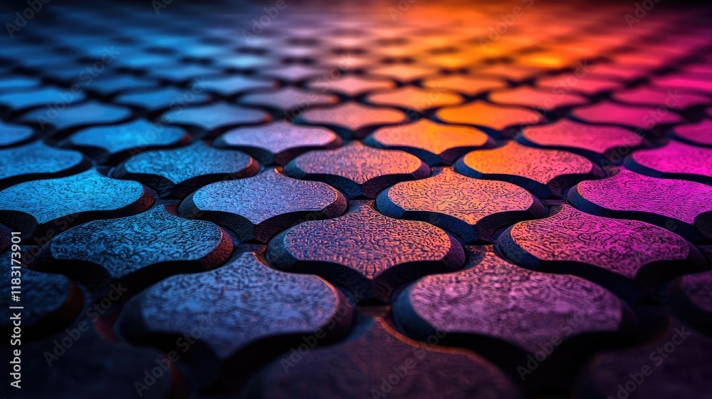 custom made wallpaper toronto digitalFloor abstract background concept. Vibrant textured surface creating an artistic and colorful pattern with depth.