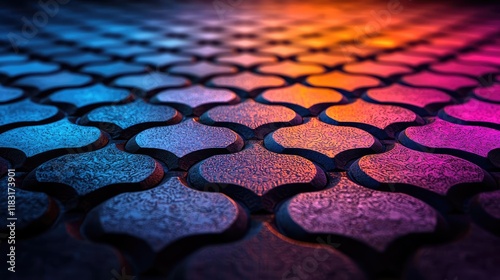 Wallpaper Mural Floor abstract background concept. Vibrant textured surface creating an artistic and colorful pattern with depth. Torontodigital.ca