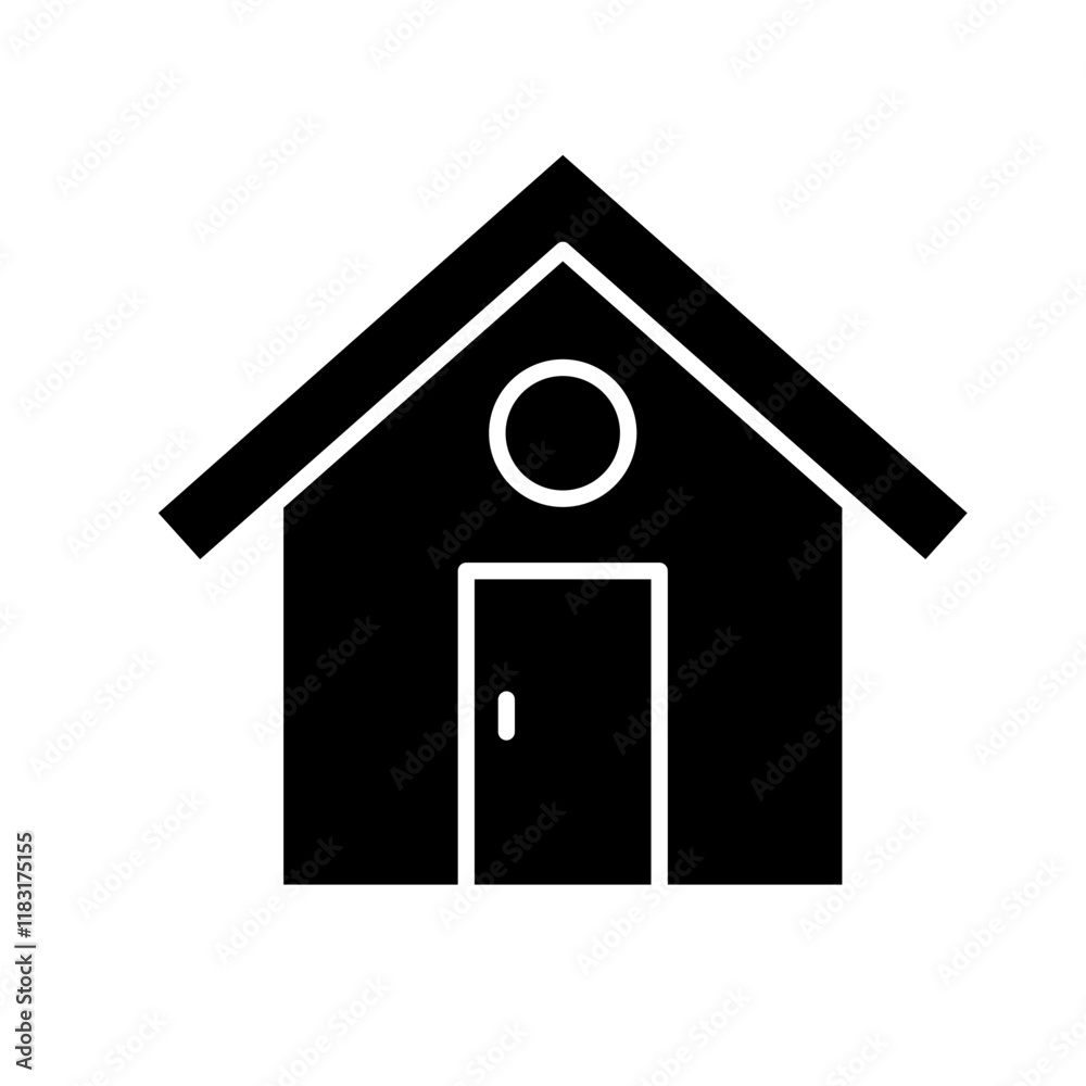 home, house icon in glyph style home, house icon in glyph style