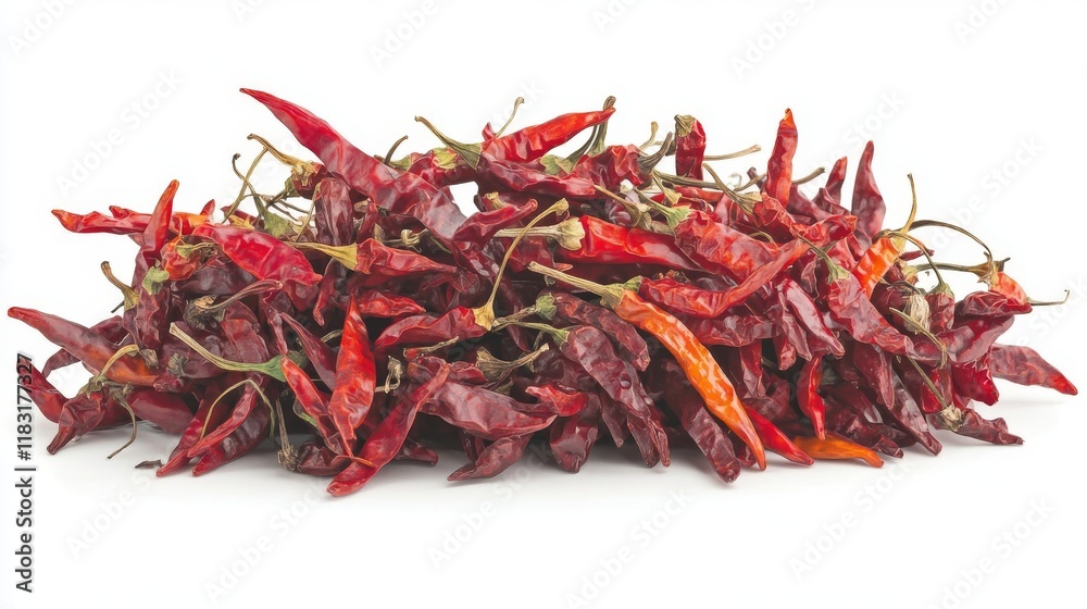 Fototapeta premium dried red hot chili peppers