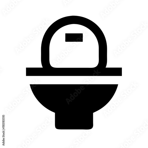 toilet seat icon design