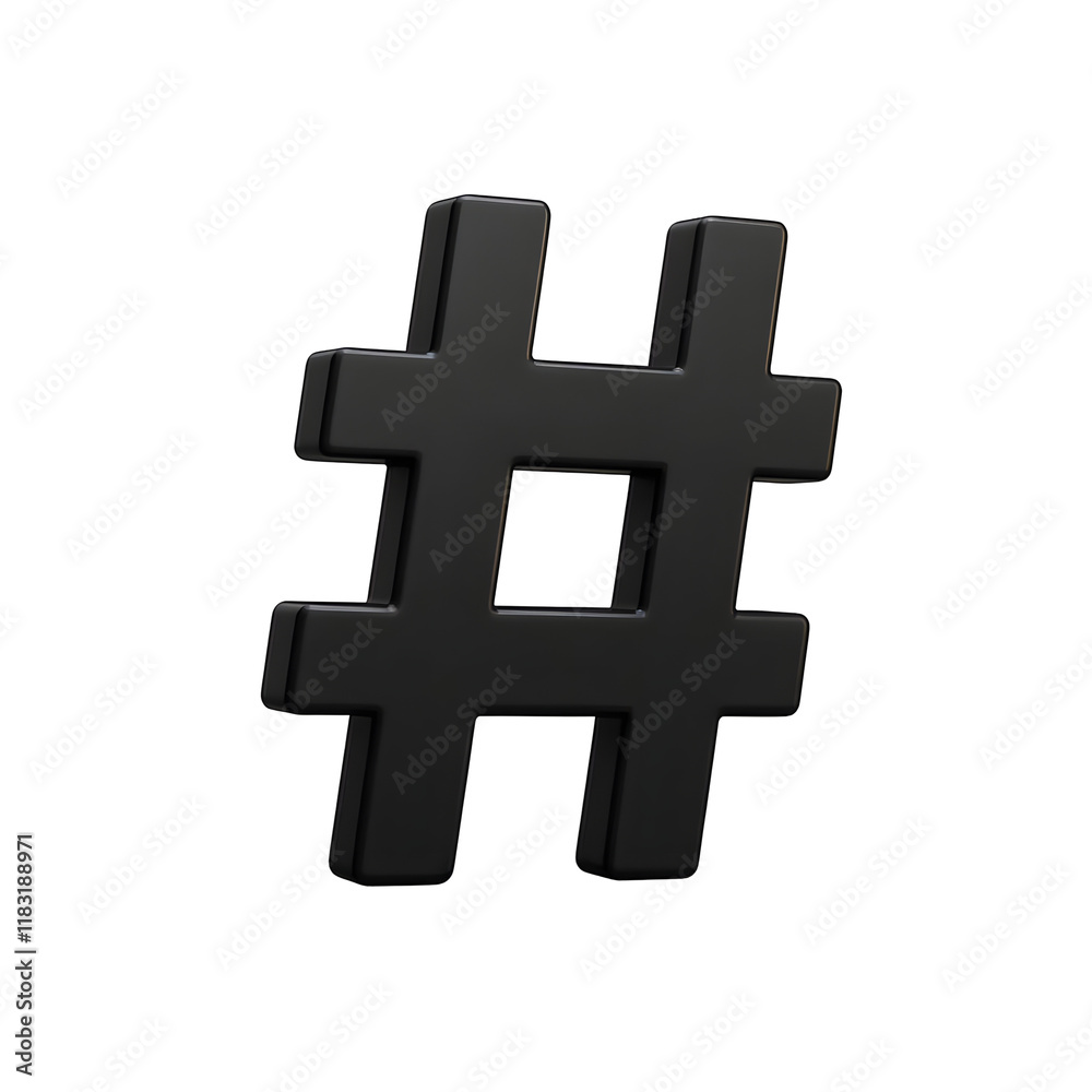 Obraz premium Hashtag icon