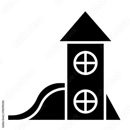 Slide icon in glyph style