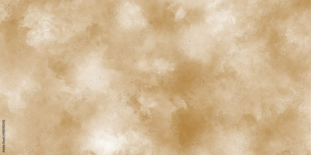 Old paper texture with stains and scratches, Hand painted abstract cloud texture, Paint leaks and ombre effects orange or brown watercolor, watercolor background textures with clouds and stains.