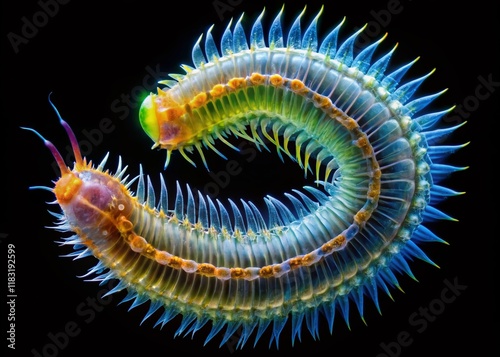 Microscopic Trochophore Larva of Phyllodocidae Polychaete Worm, White Sea photo