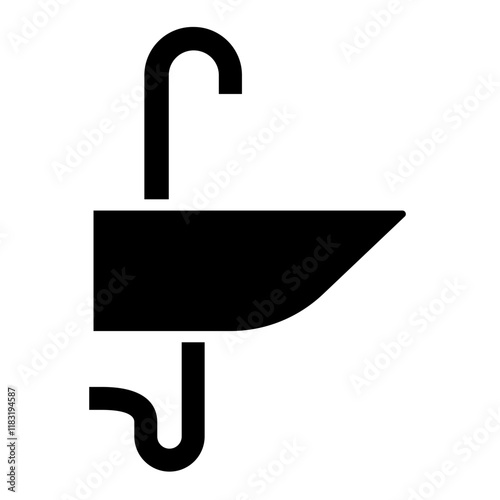 Sink icon in glyph style