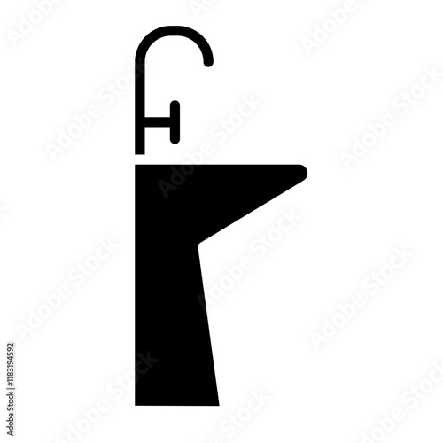 Sink icon in glyph style