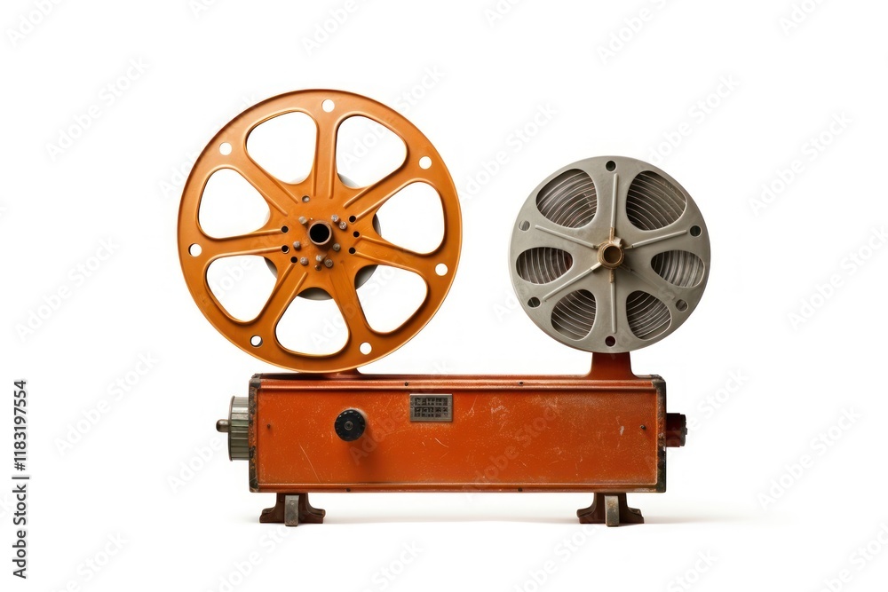 Obraz premium Machine wheel white background transportation.