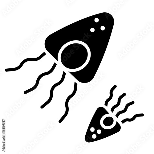 Virus icon in glyph style