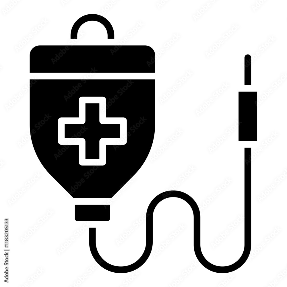 Saline icon in glyph style Saline icon in glyph style