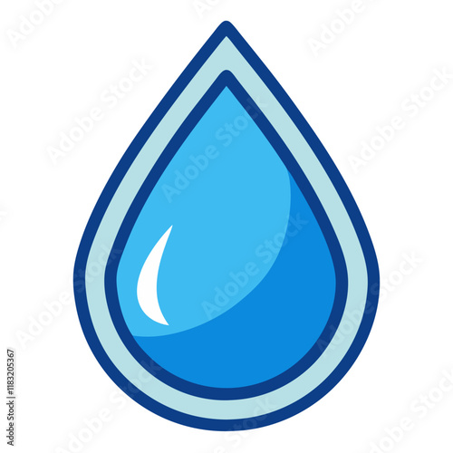 water drop icon design