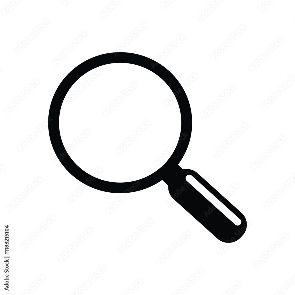 Magnifying glass icon, search icon Vector Illustration Magnifying glass icon, search icon Vector Illustration