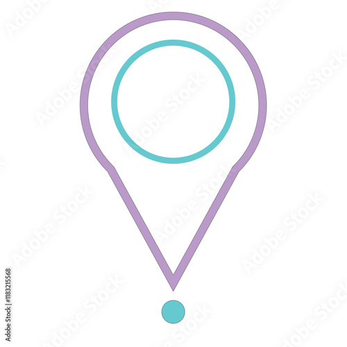 Set Of Address place icon symbol