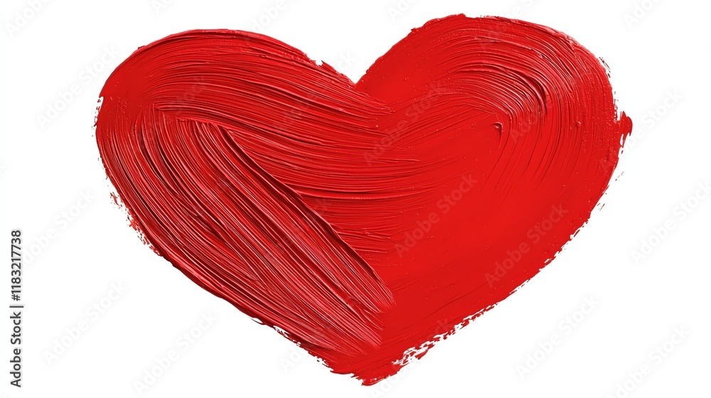 A vibrant red heart illustration, symbolizing love and affection, with textured brush strokes adding depth to its appearance. A vibrant red heart illustration, symbolizing love and affection, with textured brush strokes adding depth to its appearance.