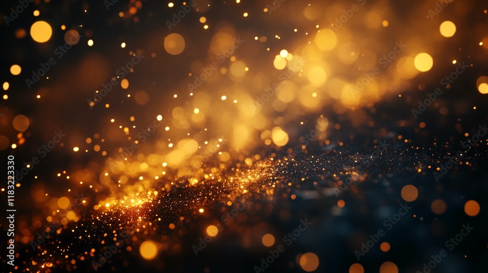 Fototapeta premium background with particles_flashing_light_against_a_dark_backdrop._Glow