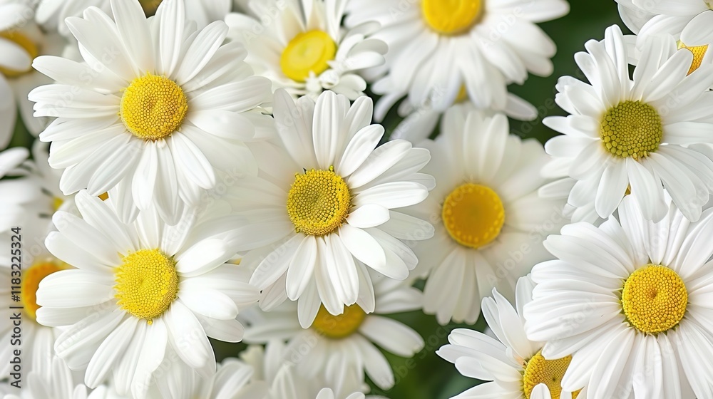 Obraz premium daisy seamless pattern wallpaper