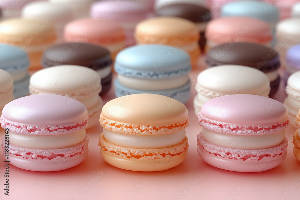 Obraz premium French macaron cookies.