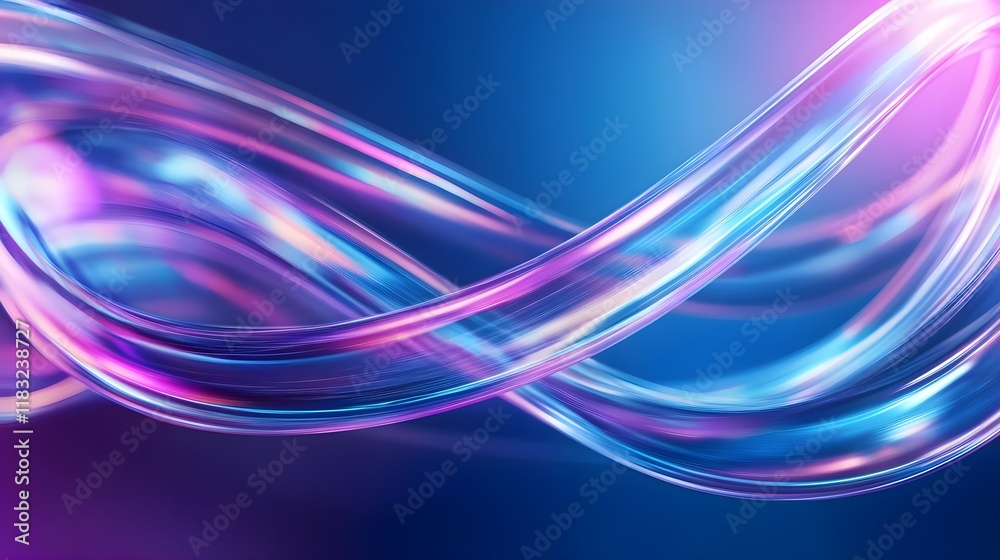 Fototapeta premium abstract blue purple flowing lines background - abstract backgrounds