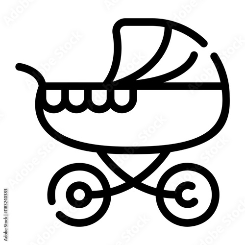 stroller Line Icon
