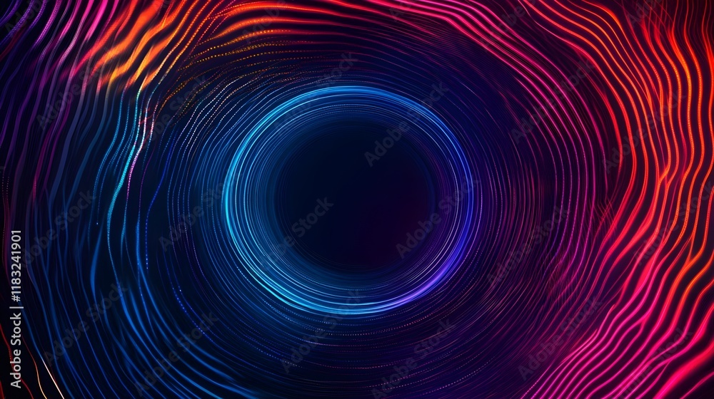 abstract neon tunnel, glowing lines - abstract backgrounds abstract neon tunnel, glowing lines - abstract backgrounds