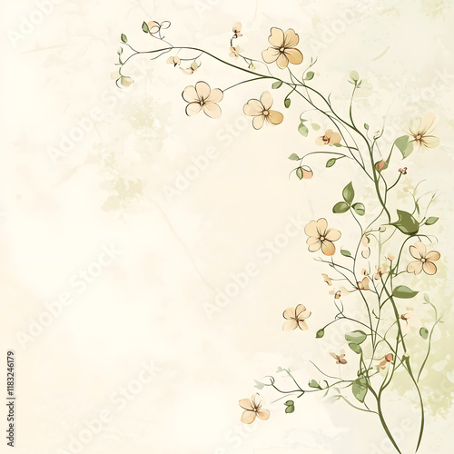 light background with enough space for optional additional information or a decorative element that complements the design