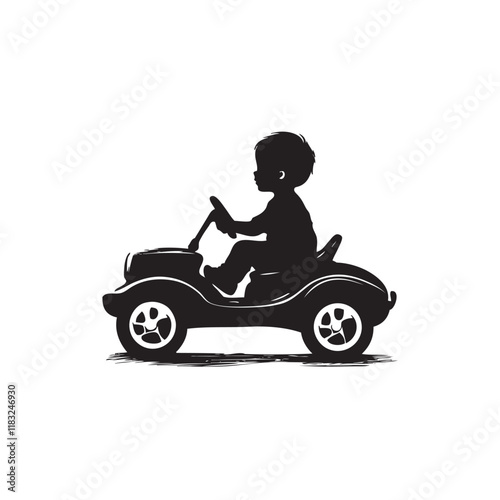 the child on the car