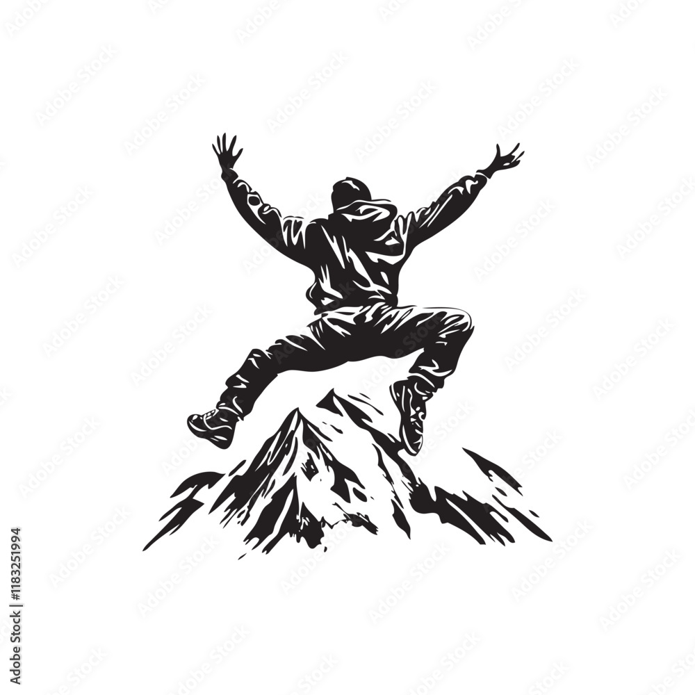 jumping in the mountain jumping in the mountain