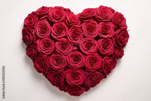Rose In Love Shape rose flower shape.