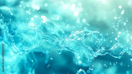 Wallpaper Mural aqua splash: teal water texture background - abstract backgrounds Torontodigital.ca