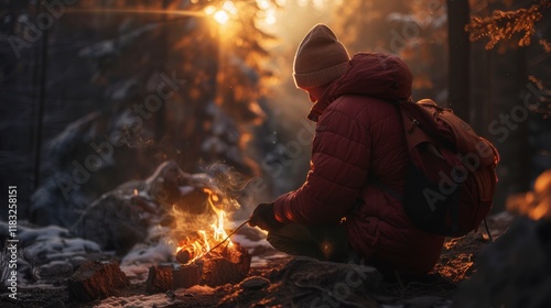 Happy Camper: An outdoor enthusiast, roasting marshmallows by the campfire, soaking in nature’s tranquility and the peacefulness of the great outdoors.
