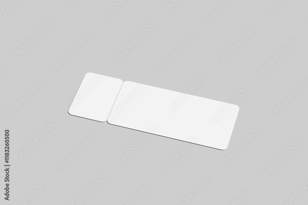 Ticket Blank Mockup Ticket Blank Mockup