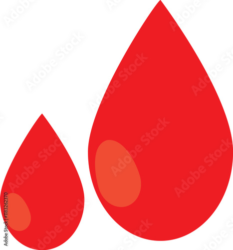 red blood drops