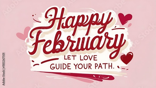 Happy February Let Love Guide Your Path photo