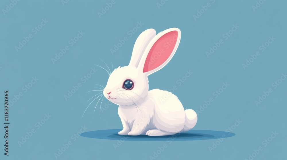 Obraz premium white rabbit