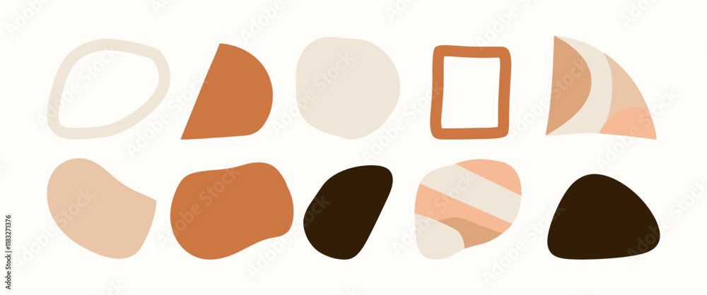 Set of abstract organic shape. hand drawn doodle art. vector blob Set of abstract organic shape. hand drawn doodle art. vector blob