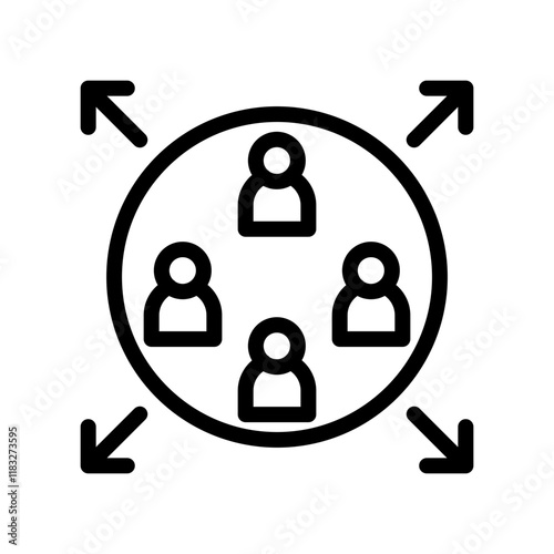 Capacity Vector Line Icon Design