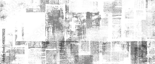 Obraz na płótnie Vector newspaper paper grunge vintage black and white poster with the words. w salonie