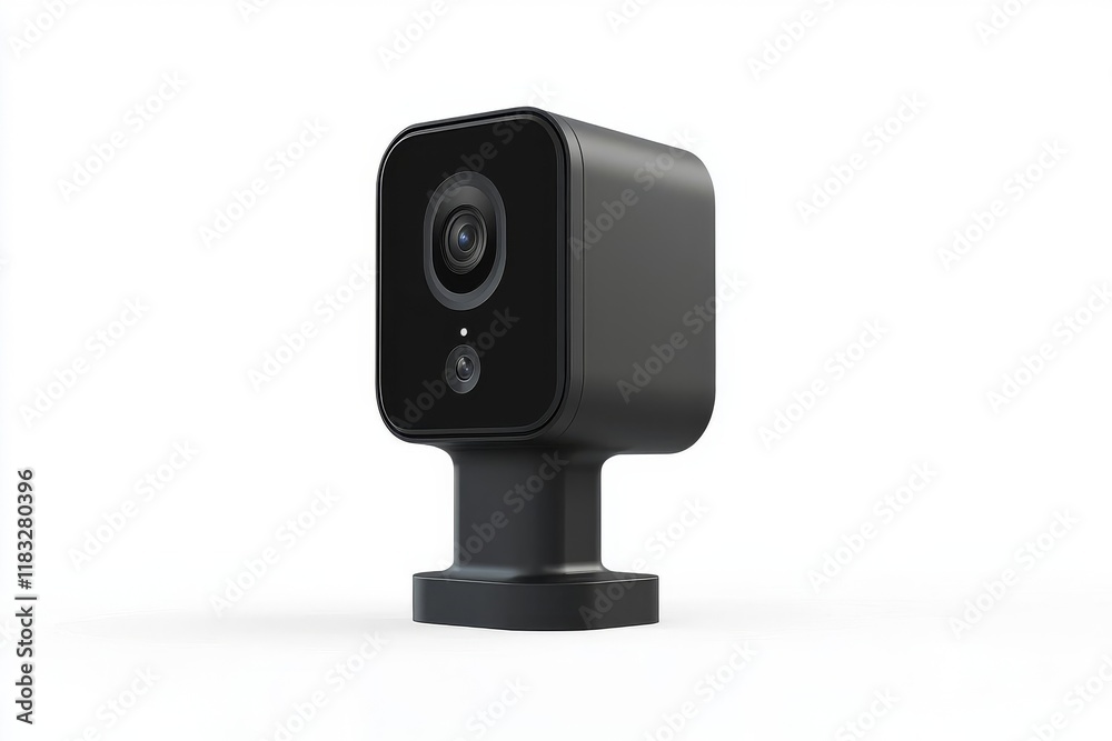 Modern AI Security Camera, Rectangular Design