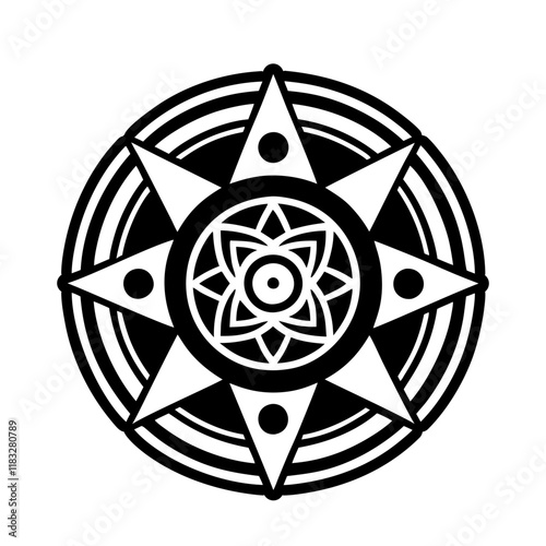 Healing star icon in solid style