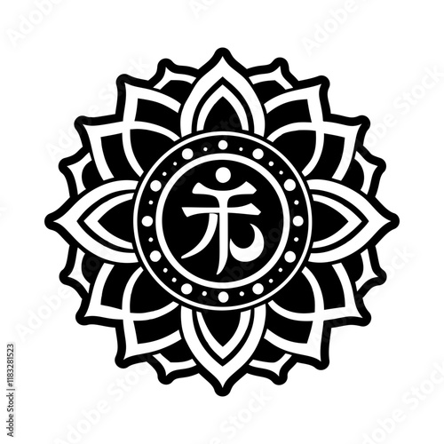 Energy portal icon in glyph style