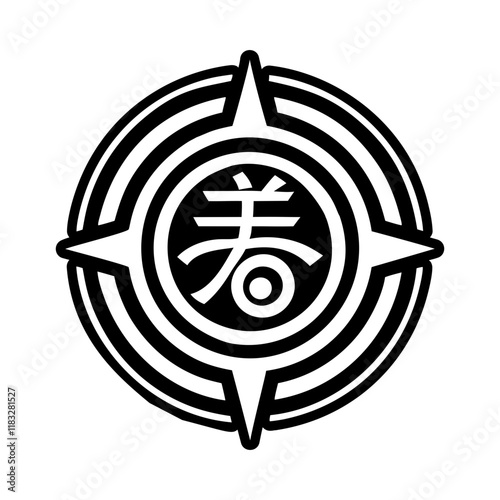 Healing sign icon in glyph style