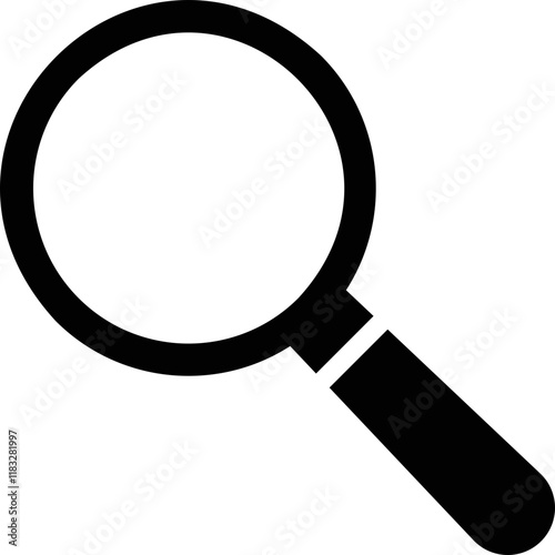 Simple vector icon magnifier