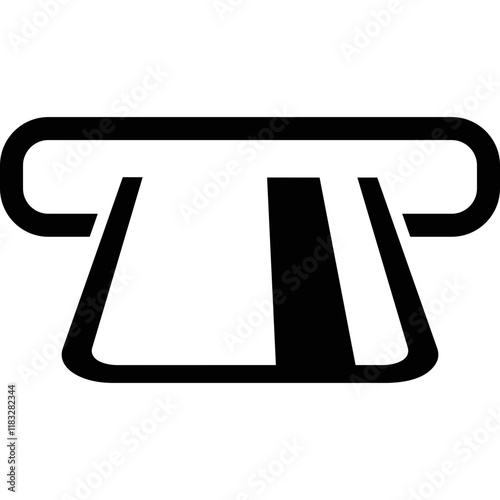 Simple vector icon bank card