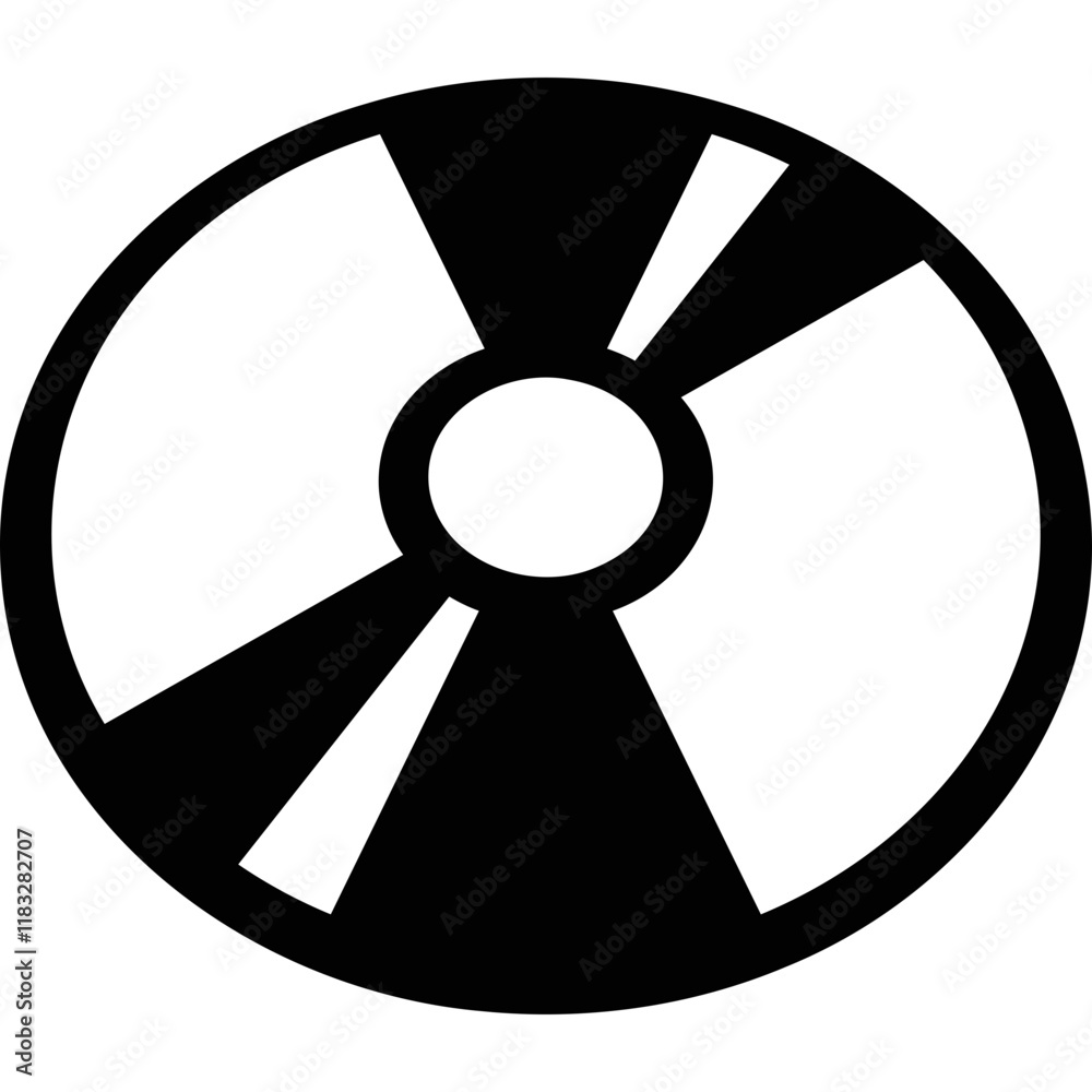 Fototapeta premium Simple vector disk icon