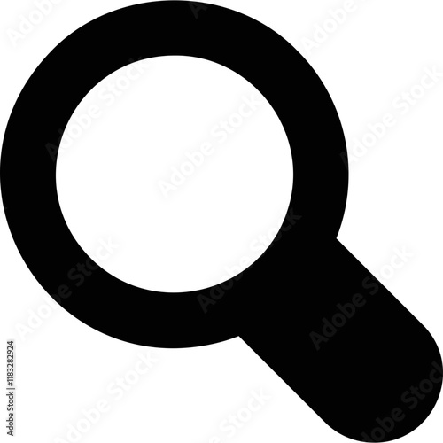 Simple vector icon magnifier
